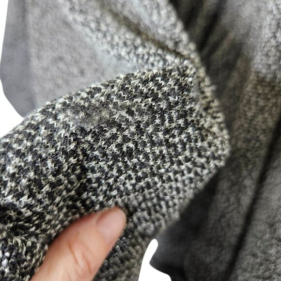 Carol Rose Petite Cozy‎ Black & White Open-Front Cardigan With Dolman Sleeves XL - Picture 5 of 11